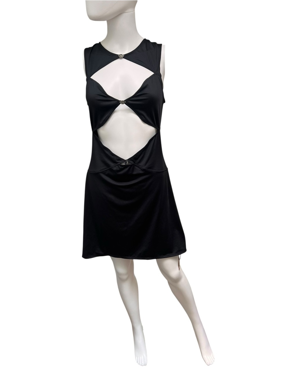 NWT/ OW Collection/ Black Cutout Mini Dress/ Sleeveless/ Size L/ Y2K/ Festival